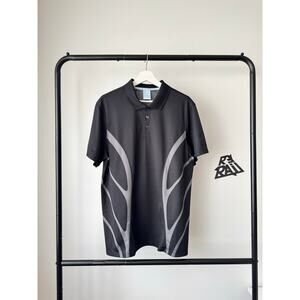 Nike NOCTA Golf Flame Graphic Polo Shirt Black